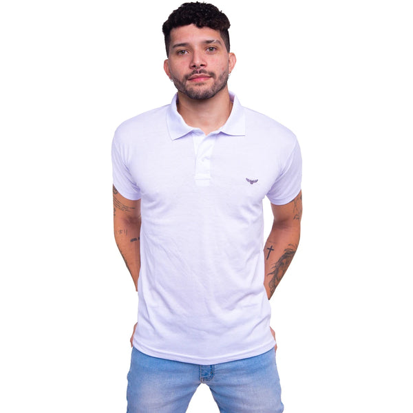 camisa polo branca