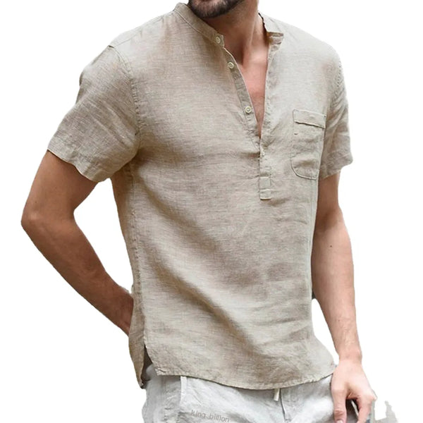 camisa de linho masculina