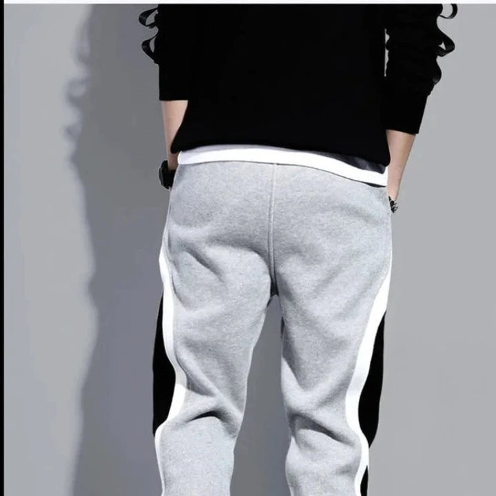 calça masculina moletom cinza