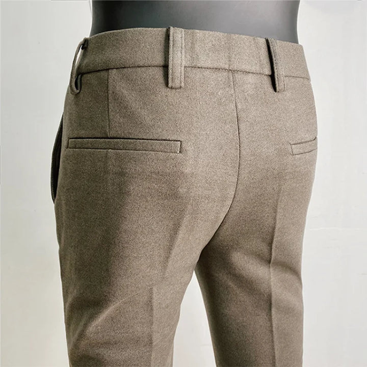 calça social masculina marrom